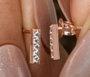 Heliophilia Silver Pendientes de Plata de Ley 925 con Oro Rosa y Circón